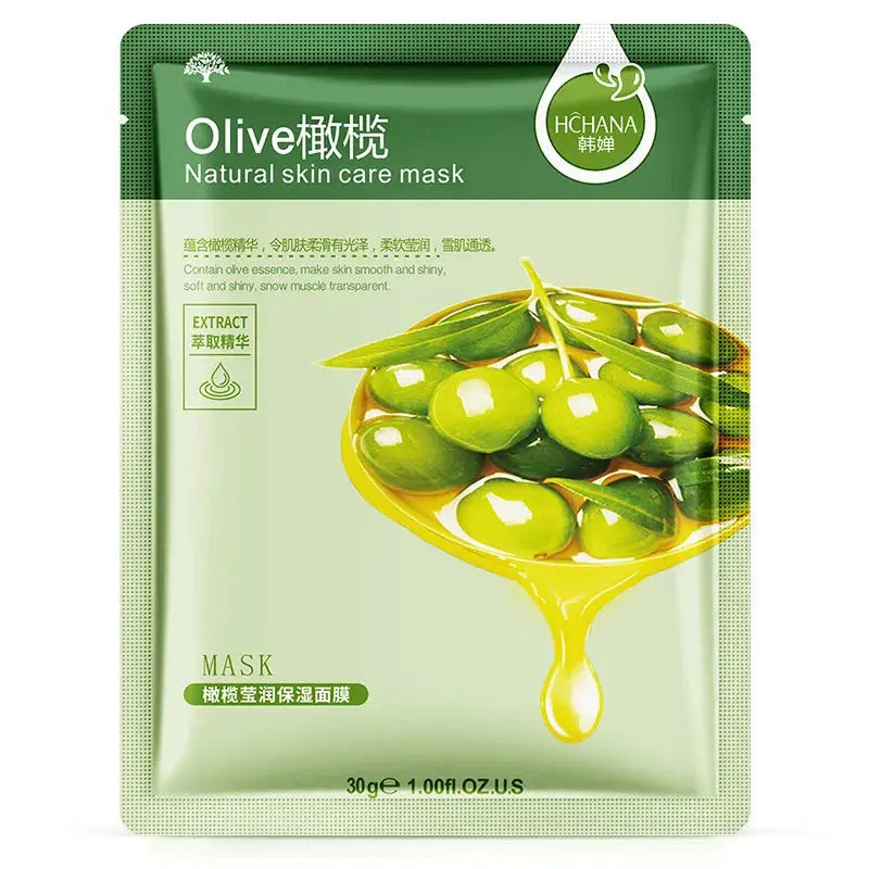 10pcs Natural Plant Facial Mask Moisturizing Oil Control Anti-Aging Fruit Aloe Korean Sheet Face Mask Beauty Skin Care Prodcuts by All Mart Bristol Ltd