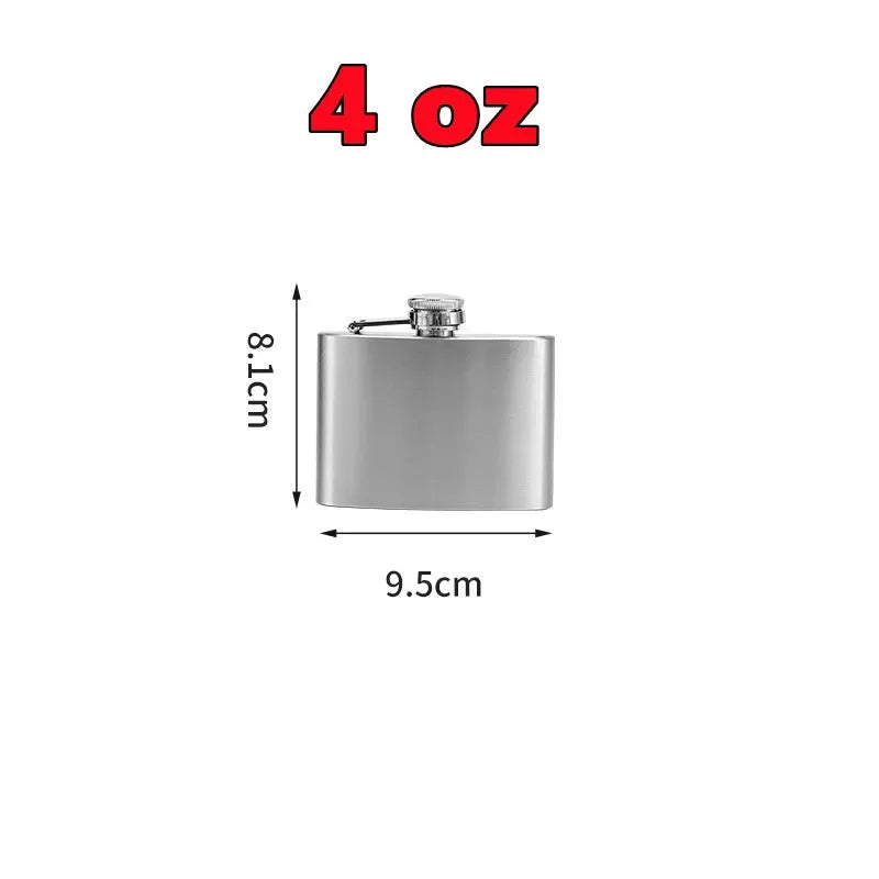 New 10-1oz Stainless Steel Hip Flask Wine Whisky Pot Bottle For Men Portable Drinker Alcohol Container Pocket Wine Bottle Gifts by All Mart Bristol Ltd