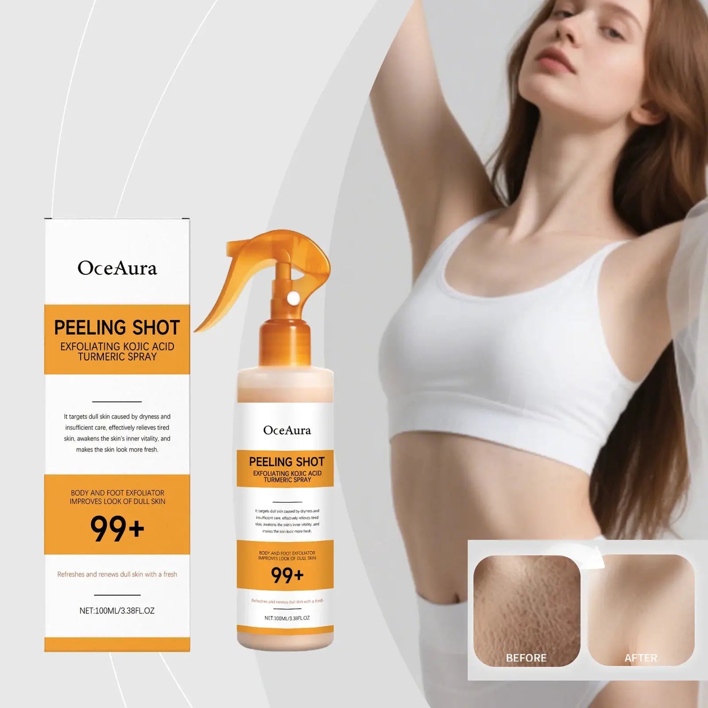 Kojic Acid Turmeric Cutin Cleaning Spray Kojic Acid Turmeric Wrapping Nourishes Hydrolyzed Collagen Glowing Skin Skin Firmness by All Mart Bristol Ltd
