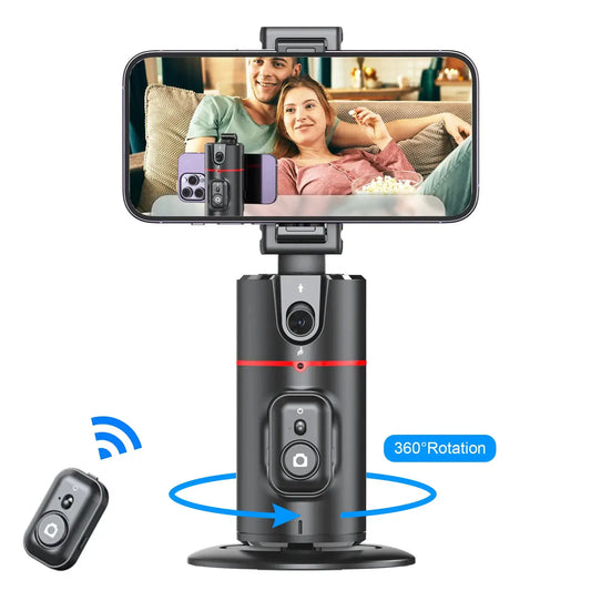 Auto Face Tracking Tripod 360°Rotation,No App, Gesture Recognition Phone Camera Mount Smart Shooting Phone Holder for Live Video by All Mart Bristol Ltd