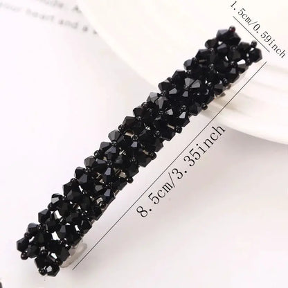 New Korean Elegant Hairpins Hairgrips Crystal Rhinestone Barrettes Hair Clips For Women Girls Hair Accessories by All Mart Bristol Ltd