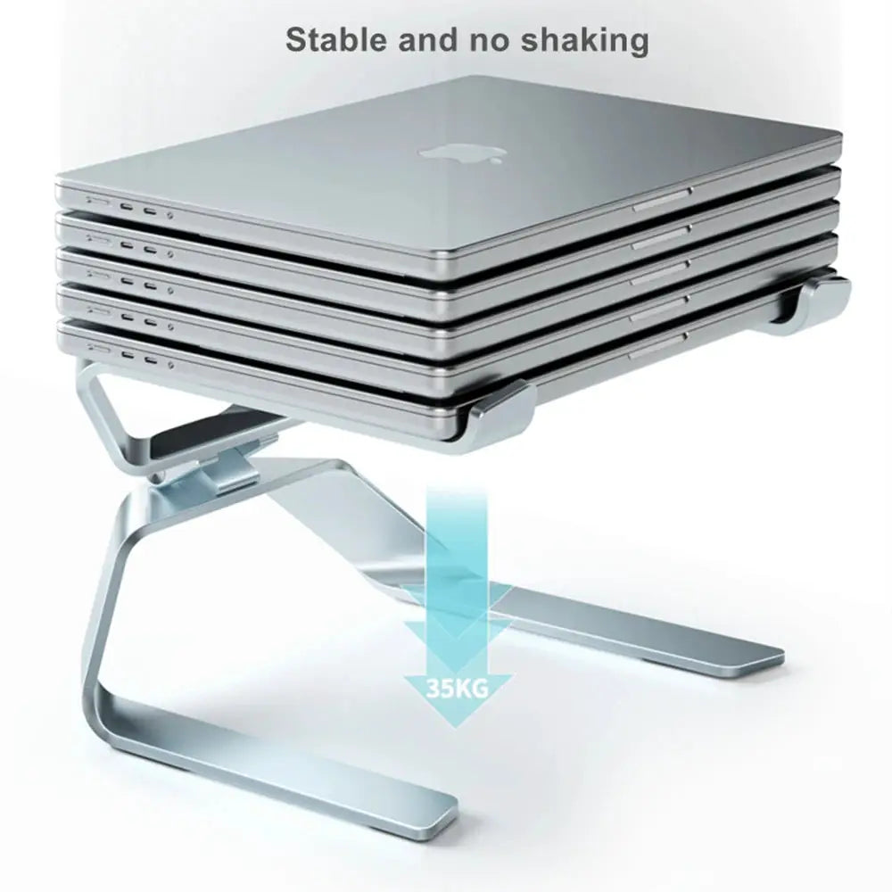 Laptop Stand Adjustable Aluminum Alloy Notebook Tablet Stand Up to 17.3 Inch Laptop Portable Fold Holder Cooling Bracket Support by All Mart Bristol Ltd