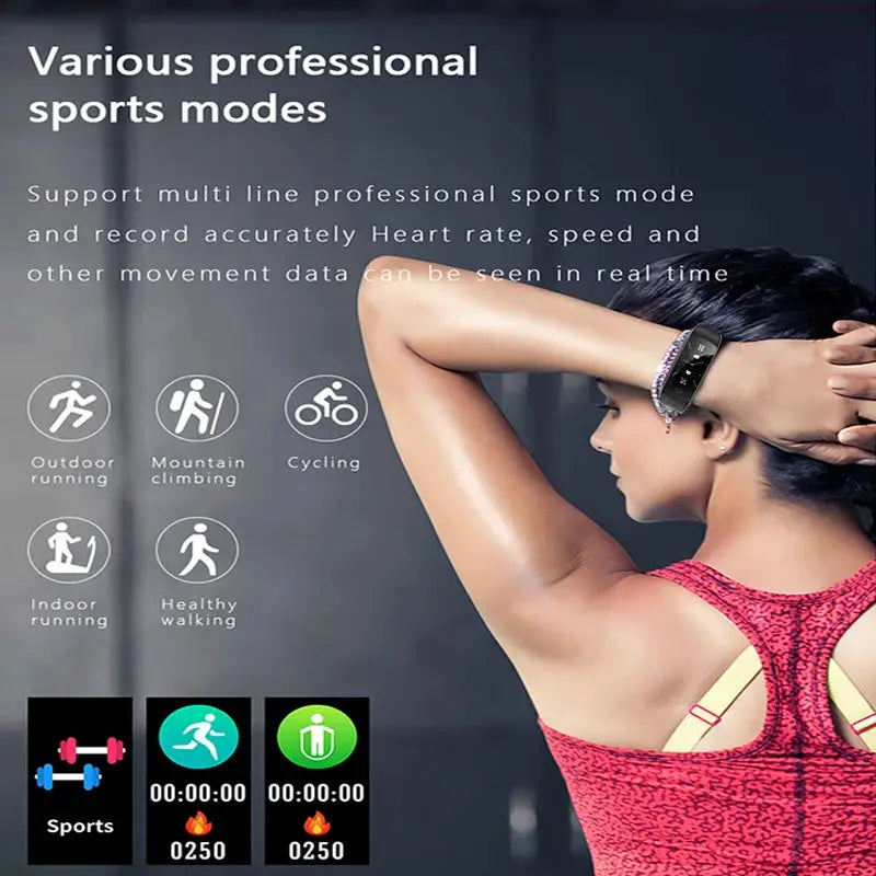 FOXBOX 2025 For All Smartphone Connections Smart Bracelet Fitness Sports Men Woman Band Couple Smartwatch Waterproof Watch LIGE by All Mart Bristol Ltd