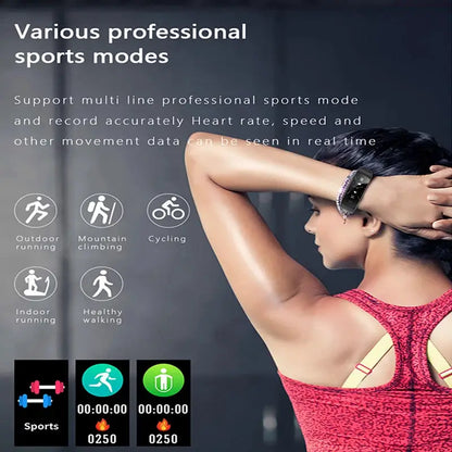 FOXBOX 2025 For All Smartphone Connections Smart Bracelet Fitness Sports Men Woman Band Couple Smartwatch Waterproof Watch LIGE by All Mart Bristol Ltd