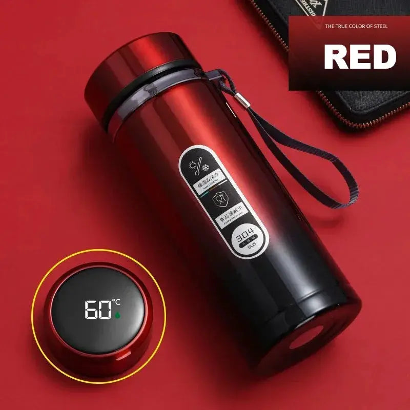 LED Temperature 500ML-1Liter Stainless Steel Thermos Bottle withDisplay Sus304 Tea Water Bottle Vacuum Flask Portable Cups by All Mart Bristol Ltd