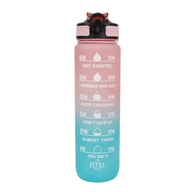 1L Water Bottle Portable Sport Water Bottle Pretty Drink Bottle Leakproof Gym Water Bottle for Outdoor Travel Fitness Cycling by All Mart Bristol Ltd