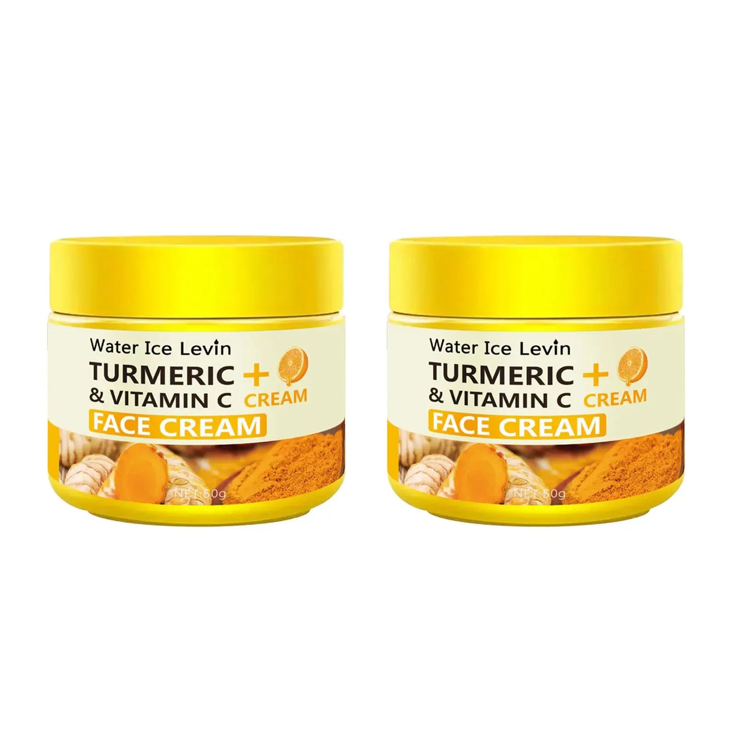 Turmeric Vitamin C Anti-Aging Cream Moisturizing Anti-Wrinkle Collagen Hyaluronic Acid Cream Skin Care Cosmetics 50g by All Mart Bristol Ltd