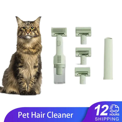 Cat Grooming Vacuum 5Brushes Pet Grooming Kit with 0.3L Hair Dust Cup Dog Vacuum Cleaner for Pets Cats Dogs Hair Vacuum Cleaner by All Mart Bristol Ltd