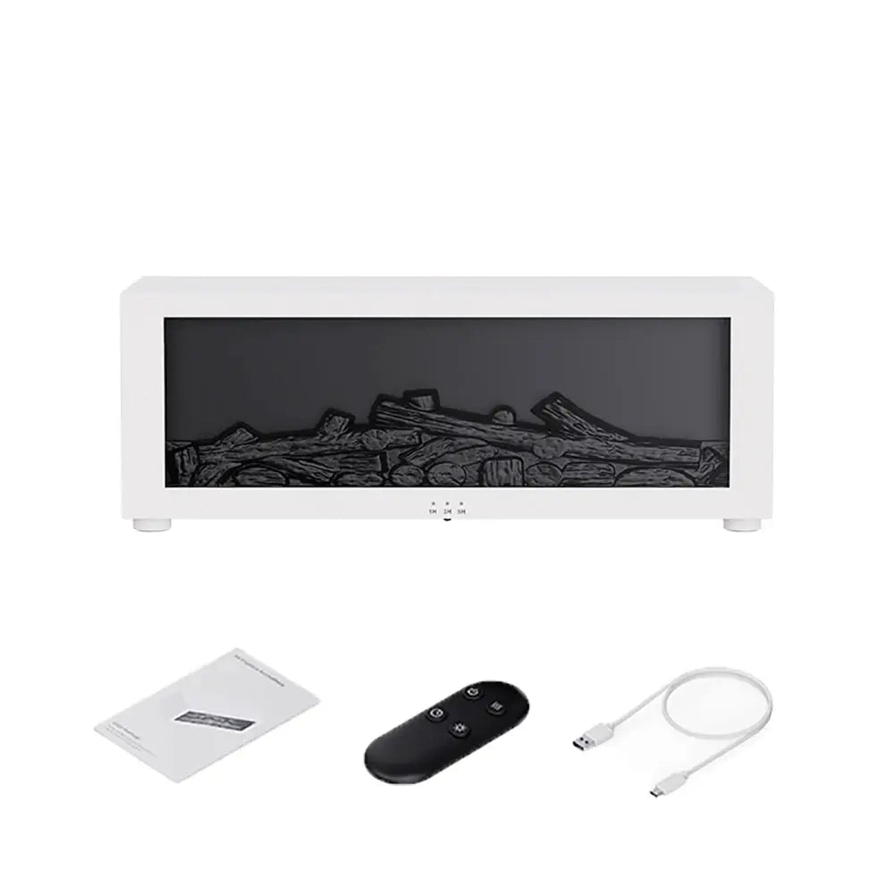 Aroma Humidifier Flame Essential Oil Diffuser Air Humidifier Aromatherapy Fragrance Diffuser with RGB Light and Remote Control by All Mart Bristol Ltd