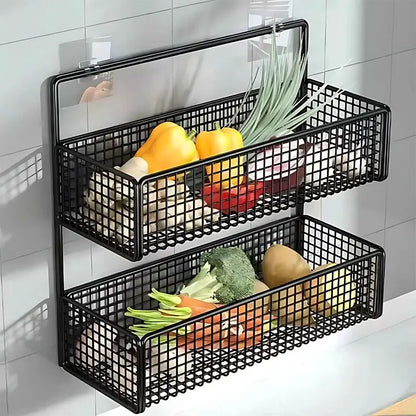 Kitchen Wall Mount Storage Rack Non Perforated Wall Mounted Storage Rack Wall Shelf Spice Rack Kitchen Rack Dish Rack Sink Rack by All Mart Bristol Ltd