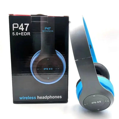 Stereo P47 Headset 5.0 Bluetooth Headset Folding Series Wireless Sports Game Headset for iPhone XiaoMi by All Mart Bristol Ltd