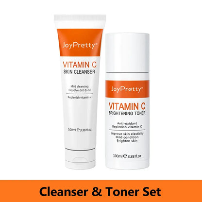 Vitamin C for Face Whitening Set Dark Spots Removal Cream Skincare Kits Eye Lightening Moisturizing Facial Serum Skin Care by All Mart Bristol Ltd
