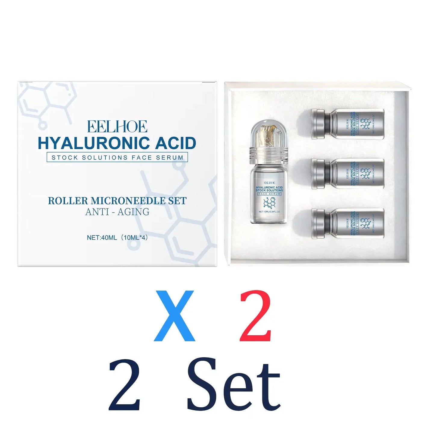 Niacinamide Microneedle serum Facial serum Kit 0.25mm Moisturizing Skin nourishing Winter skincare Face Roller Day cream 30ml by All Mart Bristol Ltd