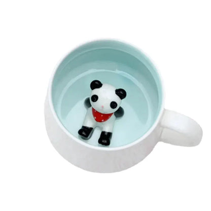 400ML Ceramic Mugs Creative Cute Cartoon Stereo Animal Milk Coffee Cups Couple Cups of Household Drinking Water Supplies by All Mart Bristol Ltd