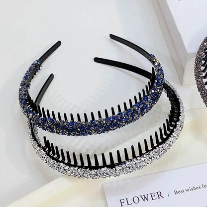 Women Rhinestones Antislip Hairband For Women Sweet Hair Decorate Crystal Headband Hair Band Hoop Fashion Hair Accessories by All Mart Bristol Ltd