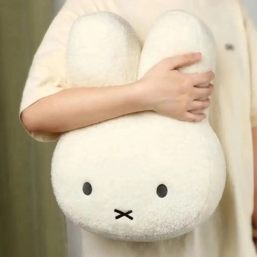 Miffy Black eyes Cute Doll Plush Toy Kawaii Bed Pillow soft comfortable Sofa Cushion Pillow Gift toys for Girl and Boy by All Mart Bristol Ltd