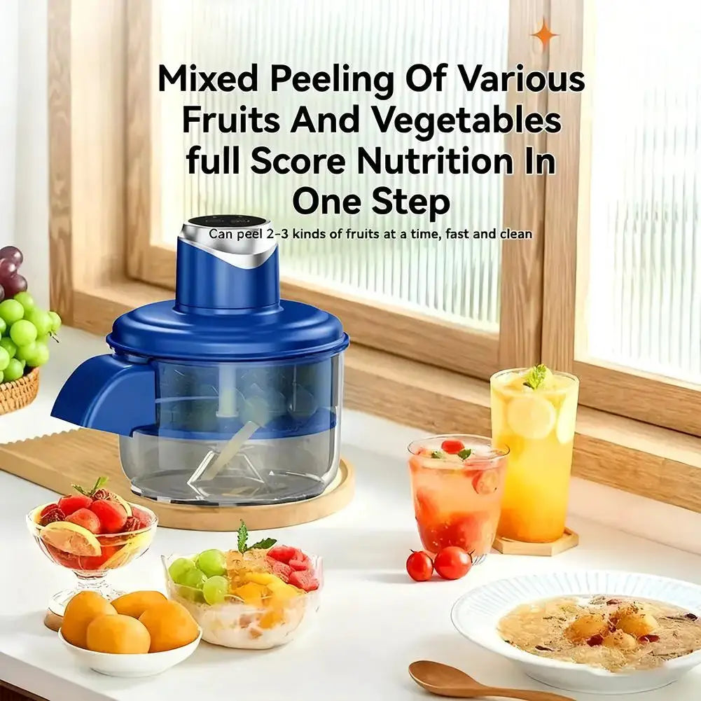 Automatic Fruit Garlic Peeler Machine Electric Grape Peeler Machine w/h Precision Stainless Steel Blade for Kitchen Homemade Jam by All Mart Bristol Ltd