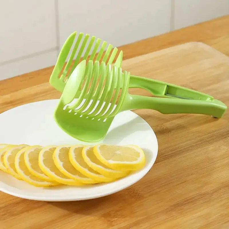 1PC Plastic Kitchen Handheld Potato Slicer Tomato Cutter Tool Lemon Cutting Cooking Kitchen Accessories Kitchenware by All Mart Bristol Ltd
