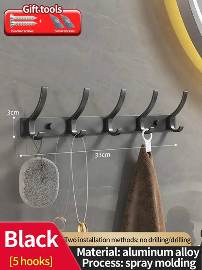 no drill Door Behind Hook Storage Wall Hanging Clothes Hanger Coat Hook Punch-free Hanger Bedroom Organizer Storage Kitchen Acce by All Mart Bristol Ltd