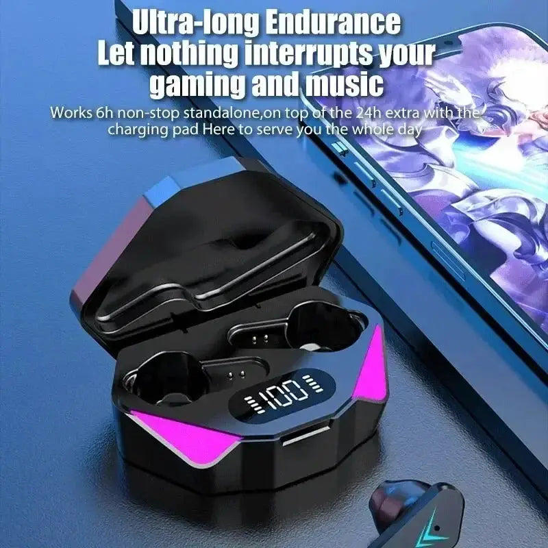 TWS X15 Earphones Bluetooth Wireless Gamer Headphones 65ms Low Latency Earbuds Fone Gamer Headset Gamer with Mic by All Mart Bristol Ltd
