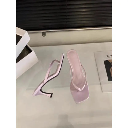New Style Female Summer Sexy Heels Sandals Slides Ladies Shoes Fashion Women Pumps Flip Flops Luxury High Heels Slippers Shoes by All Mart Bristol Ltd