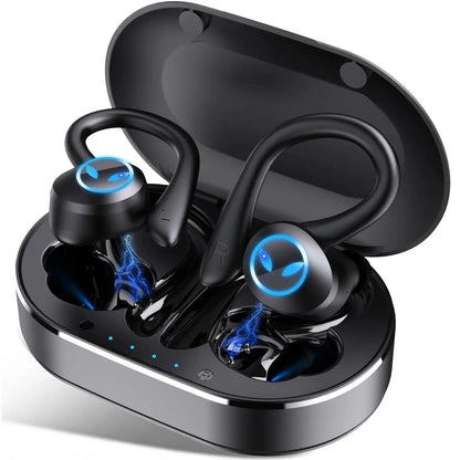 Bluetooth Headset Wireless Sports Headphones TWS Bluetooth 5.4 Earphones Ear Hook Running Stereo Earbuds With EMC Mic Waterproof by All Mart Bristol Ltd