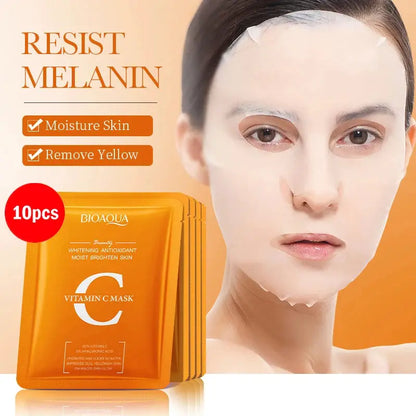 5/10pcs BIOAQUA Snail Hyaluronic Acid Retinol Face Mask skincare Moisturizing Hydrating Firming Facial Masks for Face Skin Care by All Mart Bristol Ltd