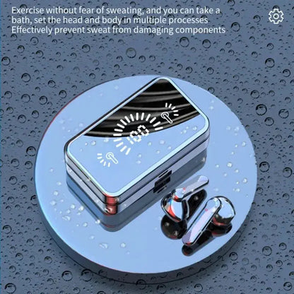 S20 Bluetooth Earphone Headphones Mirror Wireless Stereo Headset 5.3 with Digital DisplayTouch Control Sports Earbuds for Gaming by All Mart Bristol Ltd