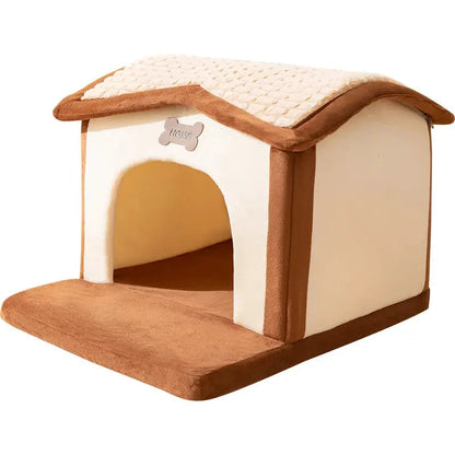 Dog Kennel House Four Seasons General Winter Warm Small Dog Detachable Removable Mobile Washing Cat Kennel Pet Supplies by All Mart Bristol Ltd