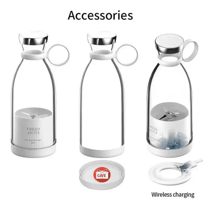 Portable USB Rechargeable Mini Blender Bottle for Fresh Juice by All Mart Bristol Ltd