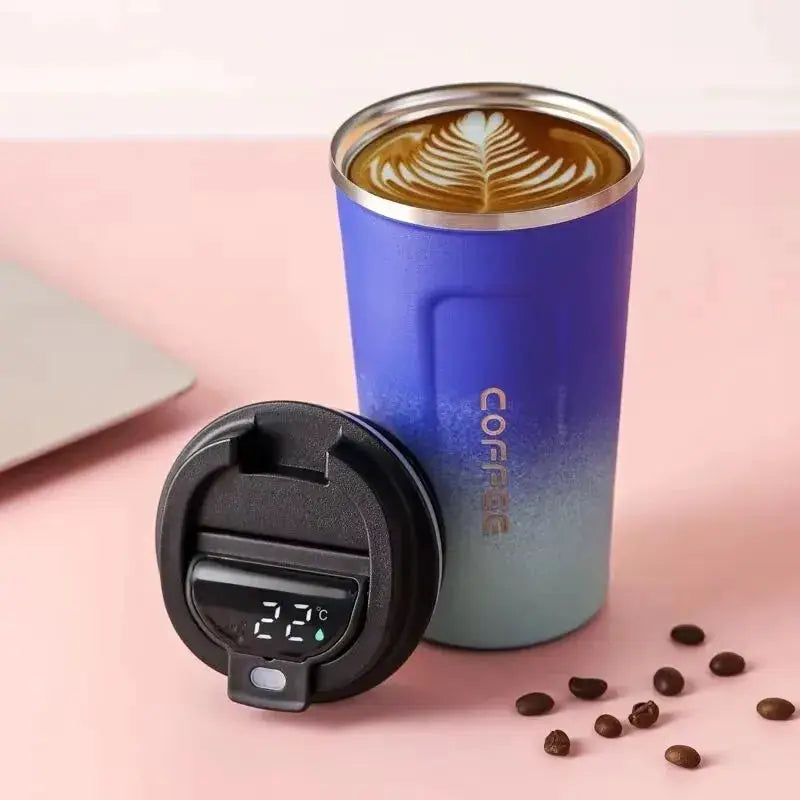 380/510ml Thermos Coffee Mug Stainless Steel Coffee Cup Temperature Display Vacuum Flask Thermal Tumbler Insulated Water Bottle by All Mart Bristol Ltd