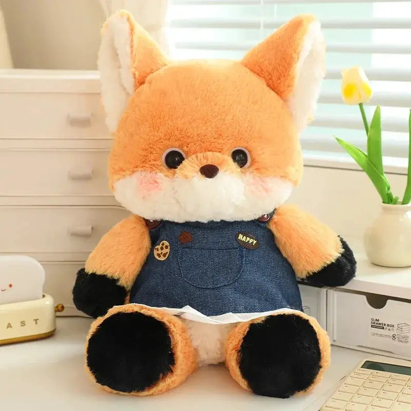 50cm New Kawaii Running Fox Wolf Plush Toys Cartoon Stuffed Animal Lovely Soft Cuddly Baby Plushie Doll Toy for Girls Gift Decor by All Mart Bristol Ltd