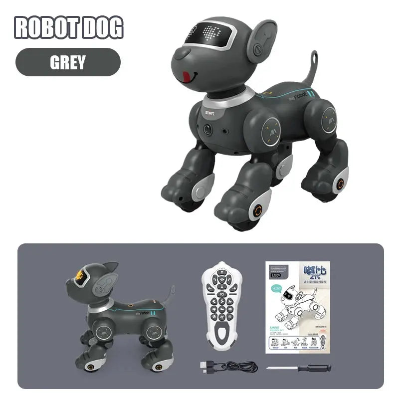 Robot Dog Intelligent Ai Programmable Smart Toys for Children Multi-Functional with Sound Led Eyes Dancing Electronic Pets Dog by All Mart Bristol Ltd
