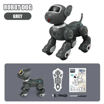 Robot Dog Intelligent Ai Programmable Smart Toys for Children Multi-Functional with Sound Led Eyes Dancing Electronic Pets Dog by All Mart Bristol Ltd