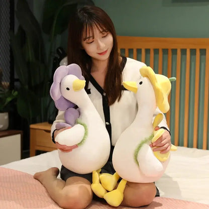 Lovely Duck Doll Flower Duck Plush Toy Stuffed Animal Plush Toy Best Gift Kawaii Plushie Toy Simulation Funny Doll by All Mart Bristol Ltd