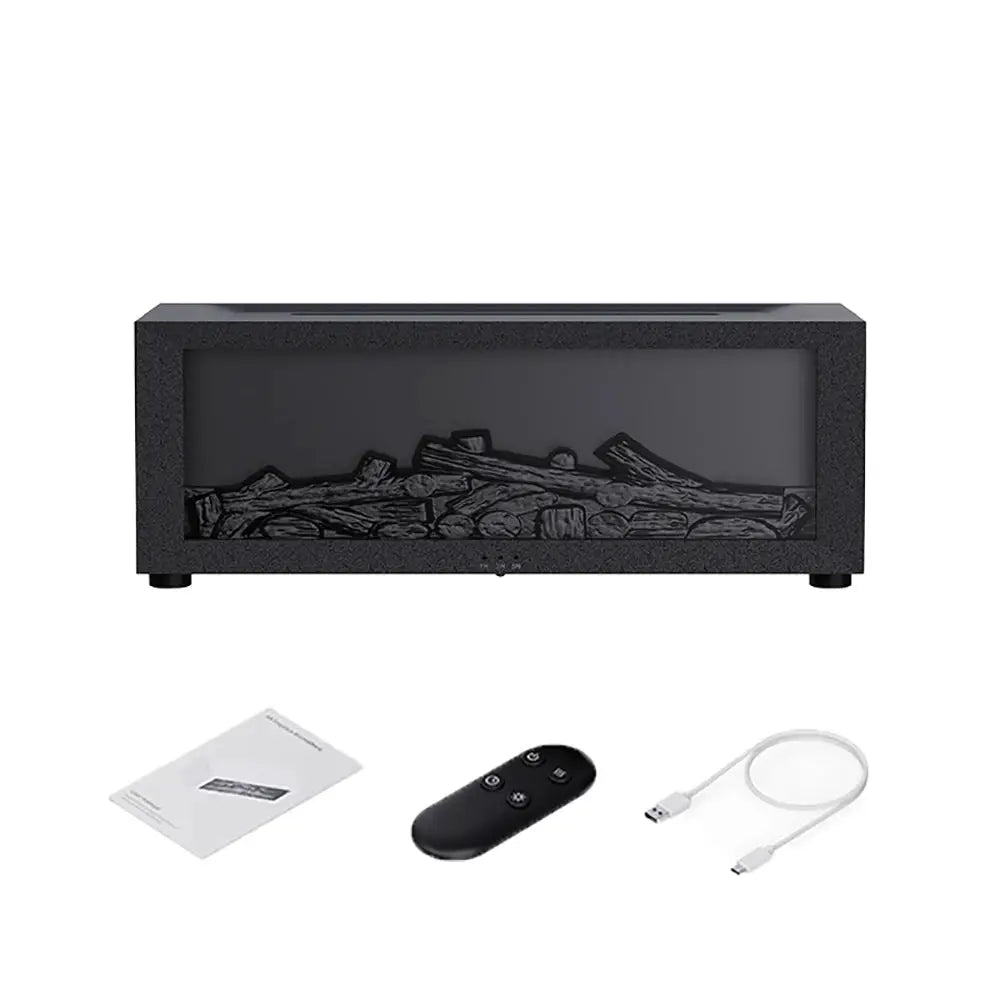 Aroma Humidifier Flame Essential Oil Diffuser Air Humidifier Aromatherapy Fragrance Diffuser with RGB Light and Remote Control by All Mart Bristol Ltd