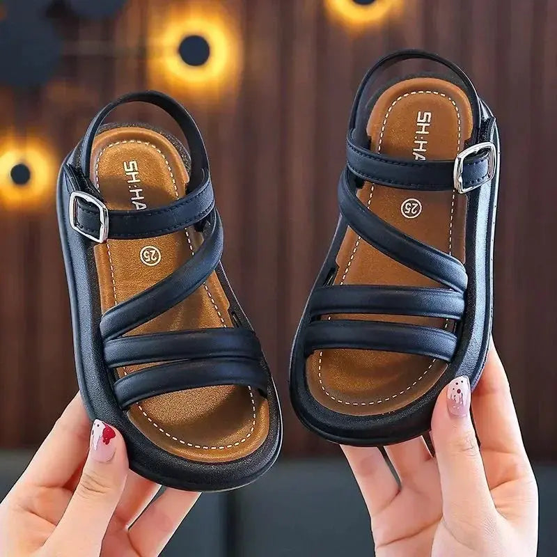 Baby Girls Sandals Summer Casual Children Sandals Girls Flat Shoes Fashion Casual Non Slip Kids Beach Shoes sandalias de mujer by All Mart Bristol Ltd