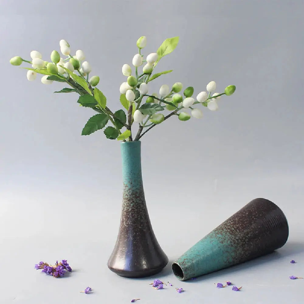 Ceramic Small flower Vase Home Decoration Crafts Tabletop Ornament Simplicity Japanese-style Decoration by All Mart Bristol Ltd