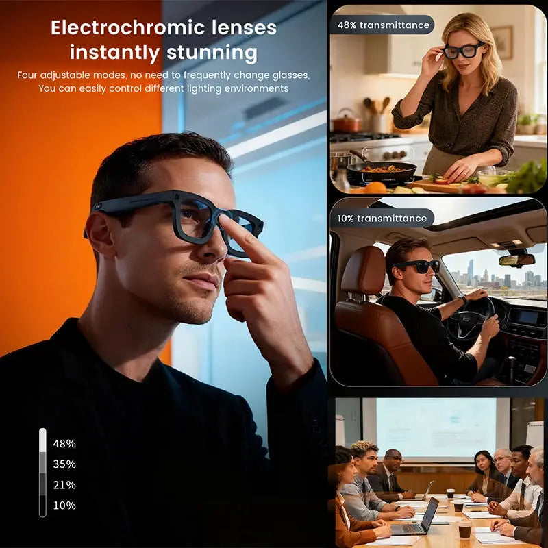 2026 Smart Glasses HD Photo Video OpenAI Record Translation Touch Photochromic Lenses Bluetooth Call Music Multifunction Glasses by All Mart Bristol Ltd