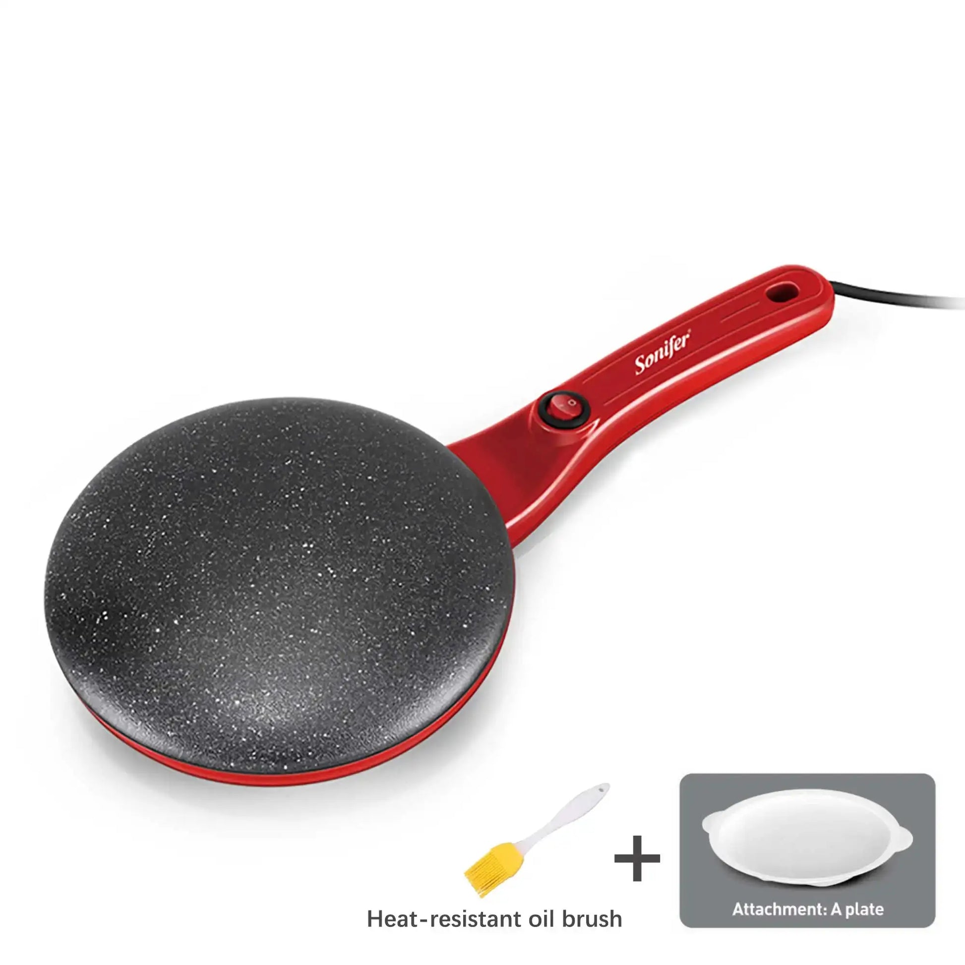 Electric Crepe Maker Pizza Pancake Machine Non-Stick Griddle Baking Pan Cake Machine kitchen Appliance Cooking Tools Sonifer by All Mart Bristol Ltd