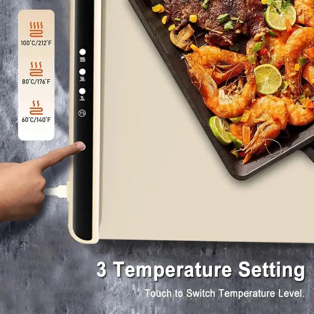 Foldable Electric Food Warming Tray for Kitchen Buffets by All Mart Bristol Ltd