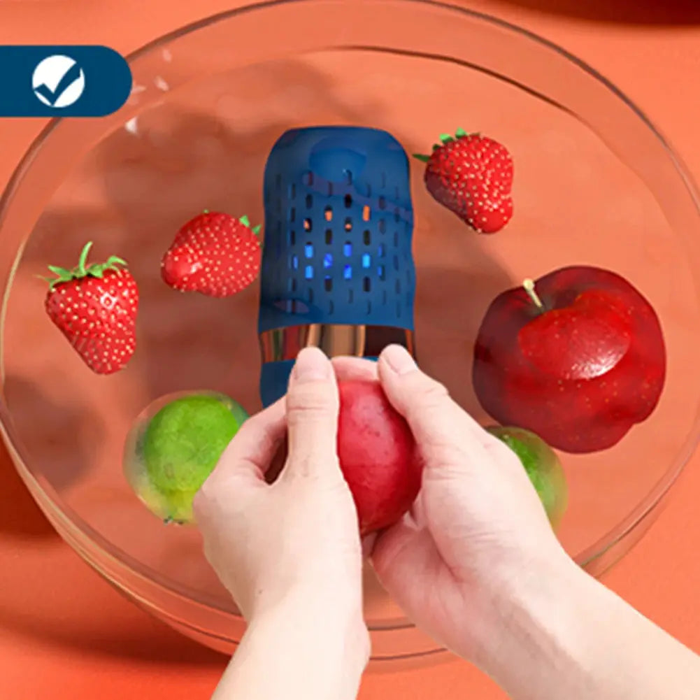 Vegetable Cleaning Machine Capsule Shape Portable Ultrasonic Wireless Fruit Food Purifier Household Kitchen Food Cleaner Machine by All Mart Bristol Ltd
