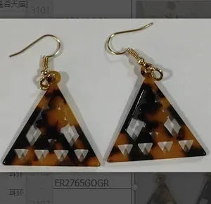 Hawaiian Acrylic Australia Designer Earrings Earring Accessories African Polynesian Jewelry Earring Women's Earrings for Women by All Mart Bristol Ltd