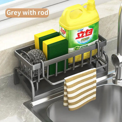 Kitchen Sink Sponge and Detergent Organizer Draining Rack by All Mart Bristol Ltd