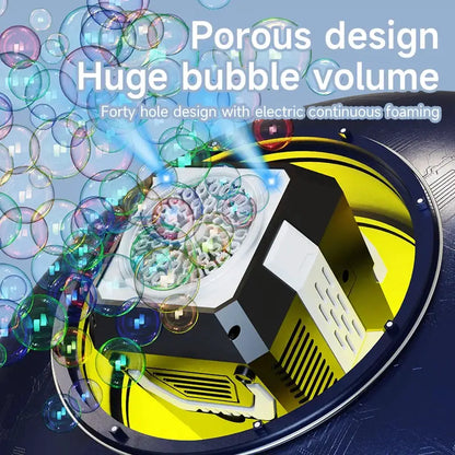 Spaceman Bubble Gun Electric Bubbles Machine Guns Fully Automatic 12 Holes Space Soap Bubble Summer Outdoor Weeding Toys for Kid by All Mart Bristol Ltd