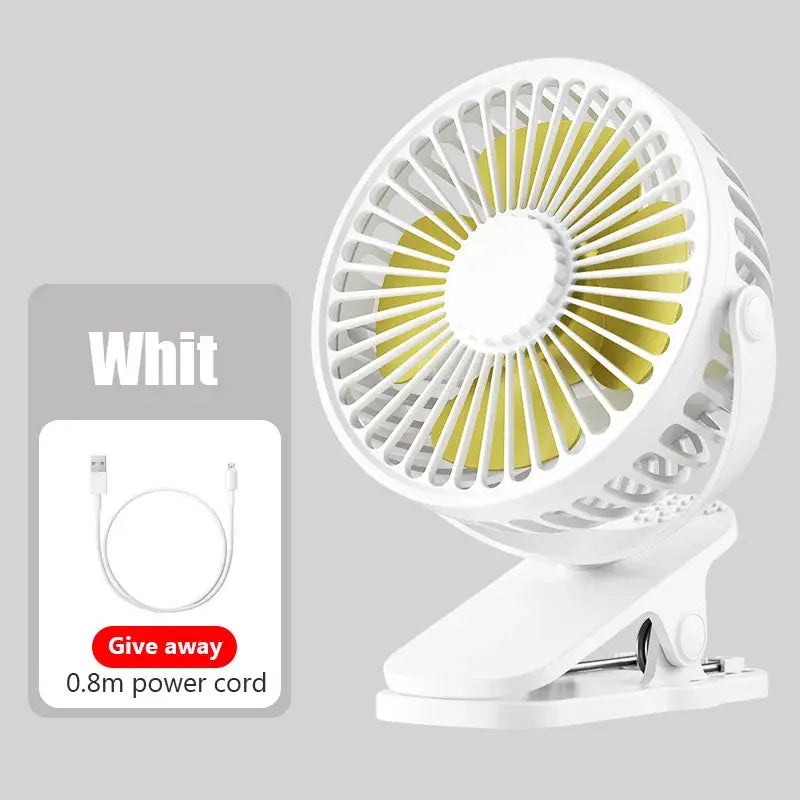 Portable Mini Hand Clip Fan USB Quiet Desktop Electric Fan High Quality Student Dormitory Small Cooling Ventilador fan Air Coole by All Mart Bristol Ltd