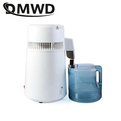 DMWD Pure Water Distiller 4L Dental Distilled Water Machine Filter Stainless Steel Electric Distillation Purifier Jug 110V 220V by All Mart Bristol Ltd