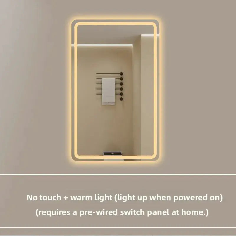 New Smart Mirror Wall Hanging LED High Definition Induction Anti-fog Bathroom Mirror Touch Screen 23.5 * 15.5 Inches Vanity by All Mart Bristol Ltd