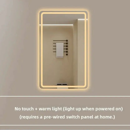 New Smart Mirror Wall Hanging LED High Definition Induction Anti-fog Bathroom Mirror Touch Screen 23.5 * 15.5 Inches Vanity by All Mart Bristol Ltd