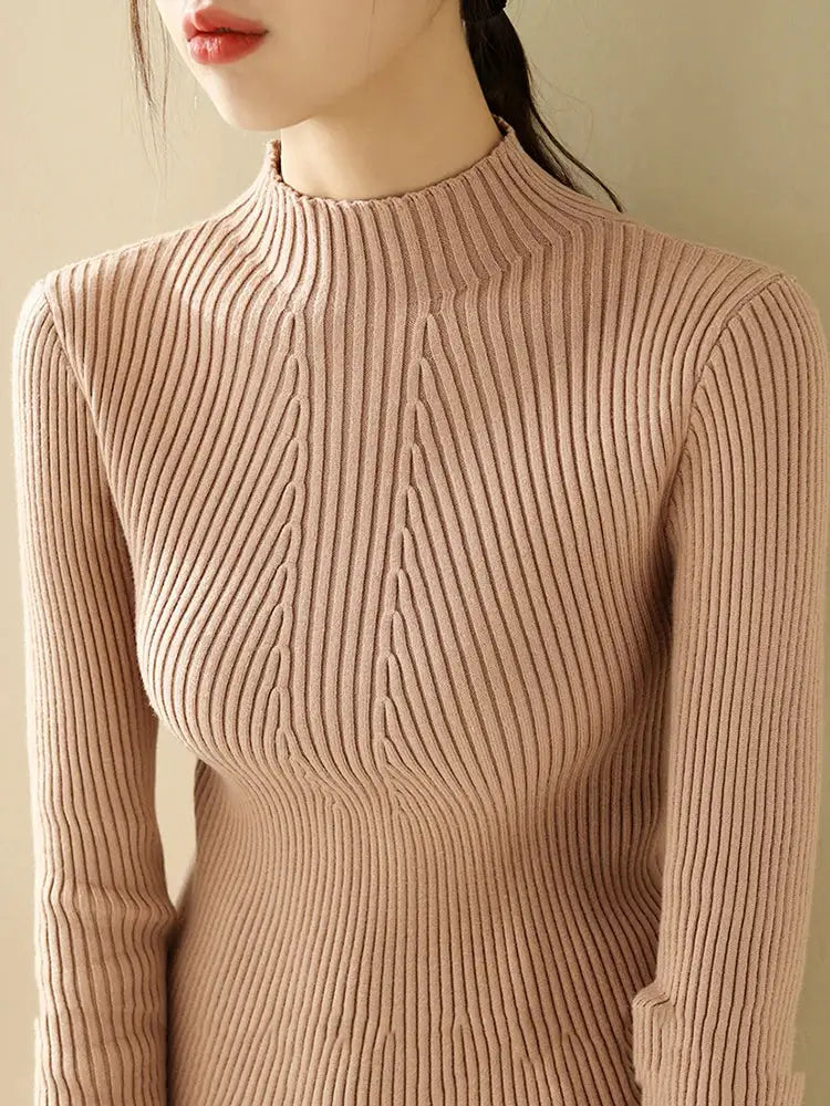 2026 Autumn Winter Turtleneck Sweater Women Fashion Chic Tops Women Knitted Pullovers Long Sleeve Jumper Pull Femme Clothing by All Mart Bristol Ltd